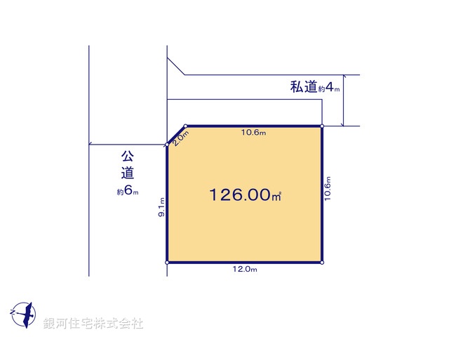 G00393497 東京都日野市多摩平６丁目 土地 5098万円【区画図】