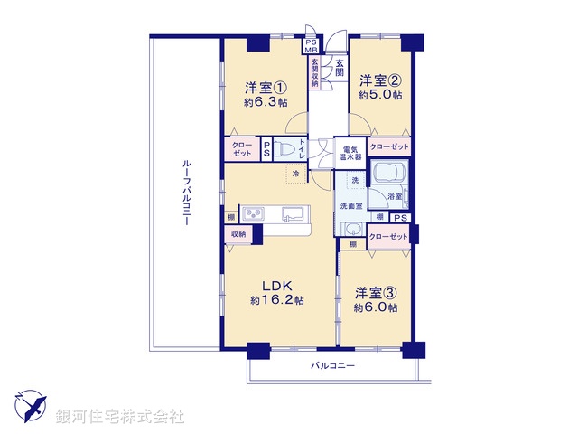 G00393670 神奈川県座間市広野台１丁目 中古マンション 2399万円【間取図】
