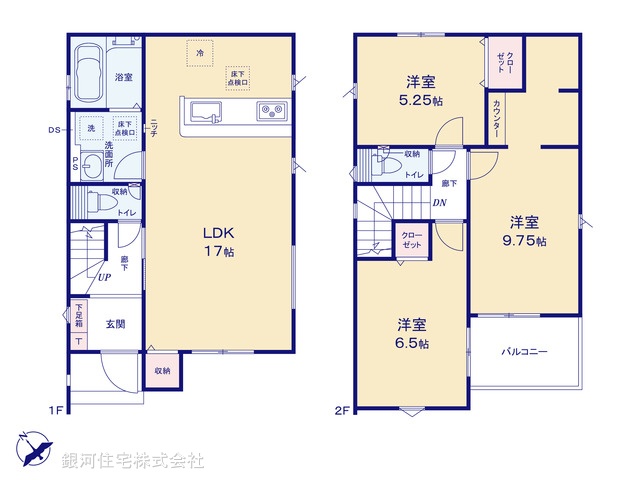 G00393694 千葉県船橋市八木が谷１丁目 新築一戸建て 3190万円【間取図】
