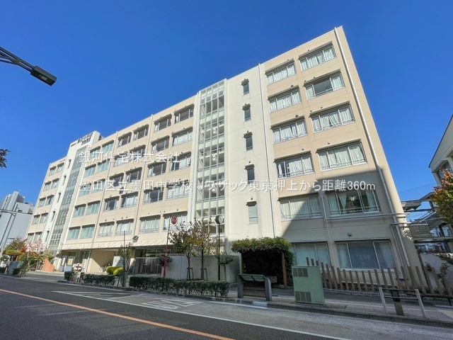 G00393729 東京都墨田区向島２丁目 中古マンション 5780万円 専有面積30.14m² (約9.11坪) 間取り１ＬＤＫ 所在階5階 築年月2018年07月(築7年)【周辺環境】墨田区立墨田中学校