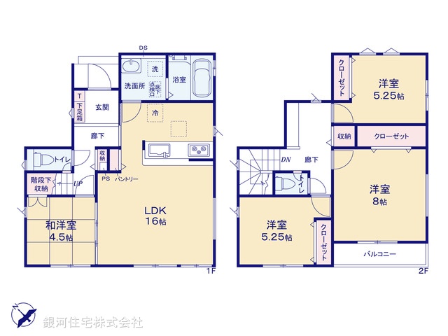 G00393753 神奈川県相模原市緑区下九沢 新築一戸建て 3380万円【間取図】