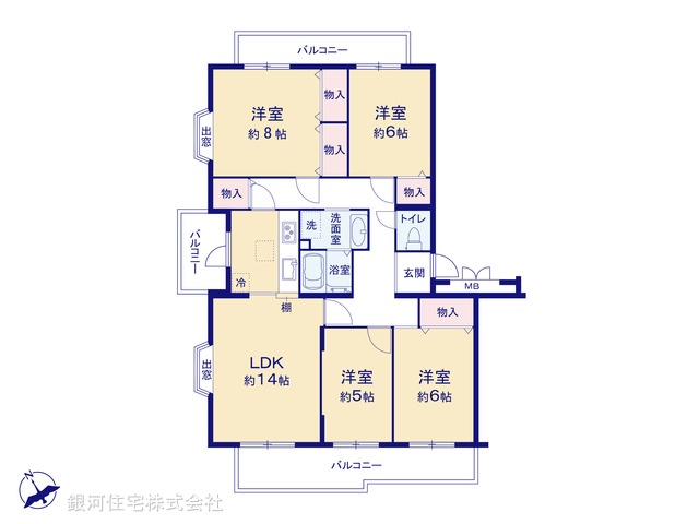 G00393870 東京都町田市小山田桜台２丁目 中古マンション 1590万円【間取図】