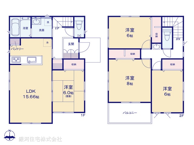 G00393882 神奈川県秦野市入船町 新築一戸建て 3540万円【間取図】
