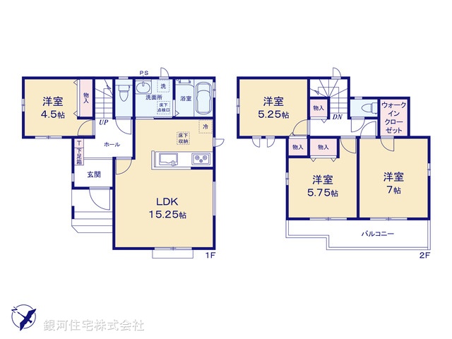 G00393928 埼玉県鴻巣市富士見町 新築一戸建て 3190万円【間取図】