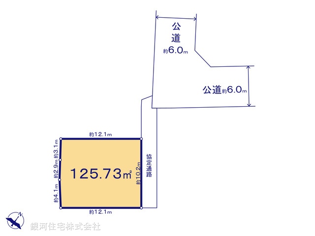 G00394008 千葉県船橋市新高根３丁目 土地(建築条件付土地) 2390万円【区画図】