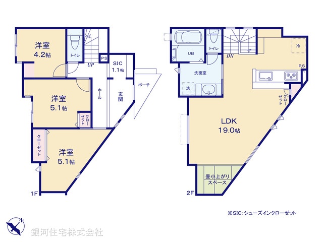 G00394182 神奈川県横浜市金沢区六浦３丁目 新築一戸建て 4380万円【間取図】