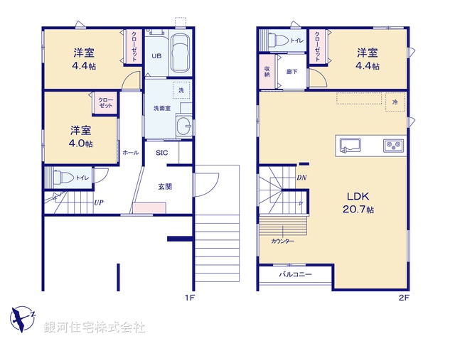 G00394186 神奈川県鎌倉市大町３丁目 新築一戸建て 6780万円【間取図】