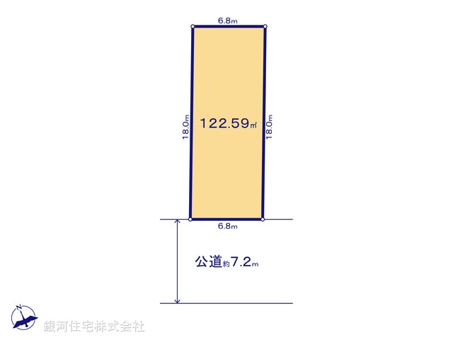 G00394201 神奈川県茅ヶ崎市甘沼 土地(建築条件付土地) 2800万円【区画図】