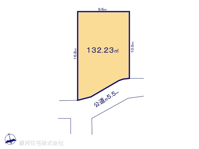 G00394204 神奈川県横浜市瀬谷区二ツ橋町 土地 3600万円【区画図】