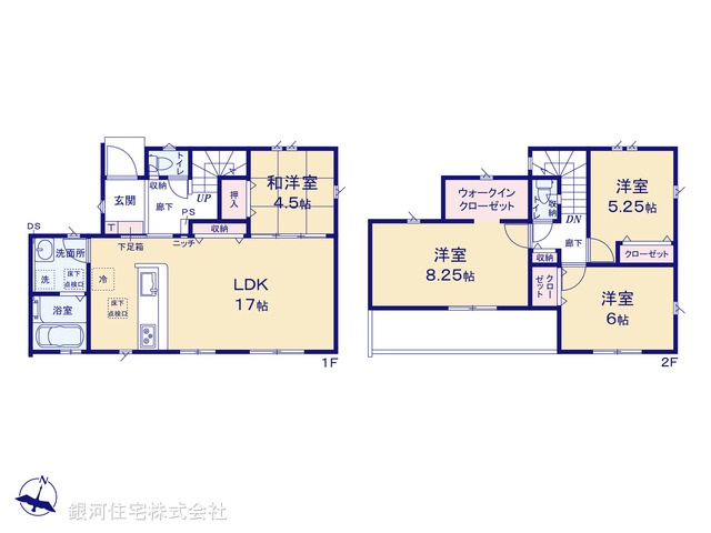 G00394341 千葉県成田市不動ヶ岡 新築一戸建て 3390万円【間取図】