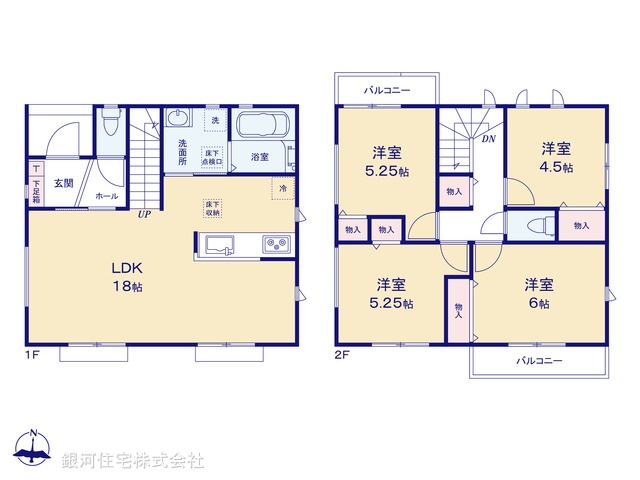 G00394347 埼玉県川口市大字源左衛門新田 新築一戸建て 3990万円【間取図】