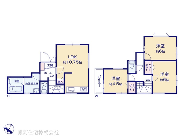 G00394354 千葉県船橋市七林町 中古一戸建て 2999万円【間取図】