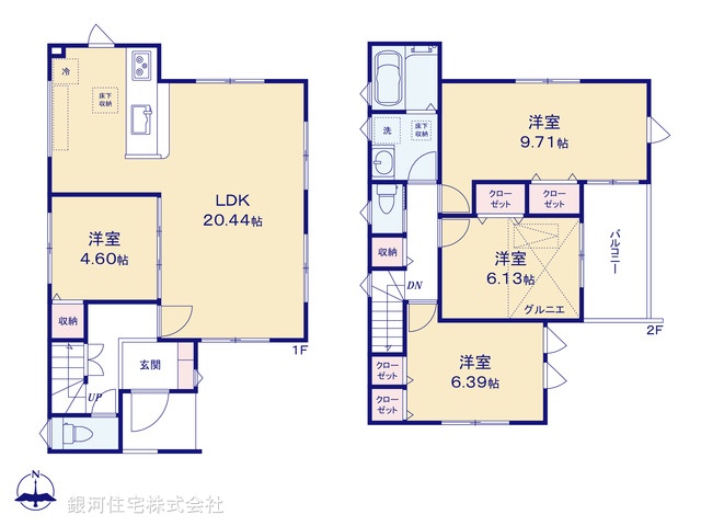 G00394540 埼玉県川口市上青木西４丁目 新築一戸建て 5080万円【間取図】