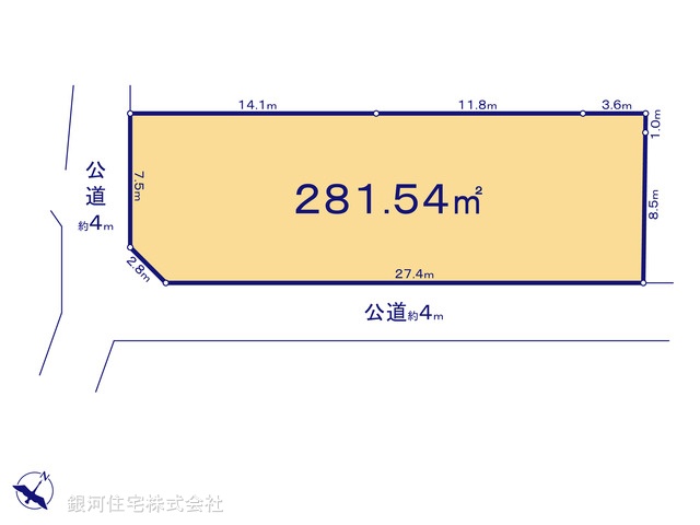 G00394562 埼玉県さいたま市西区大字佐知川 土地(建築条件付土地) 2744万円【区画図】