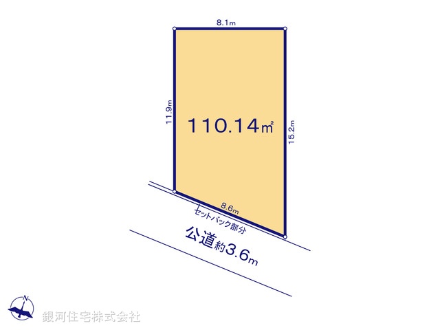 G00394572 埼玉県さいたま市見沼区大字南中丸 土地 2920万円【区画図】