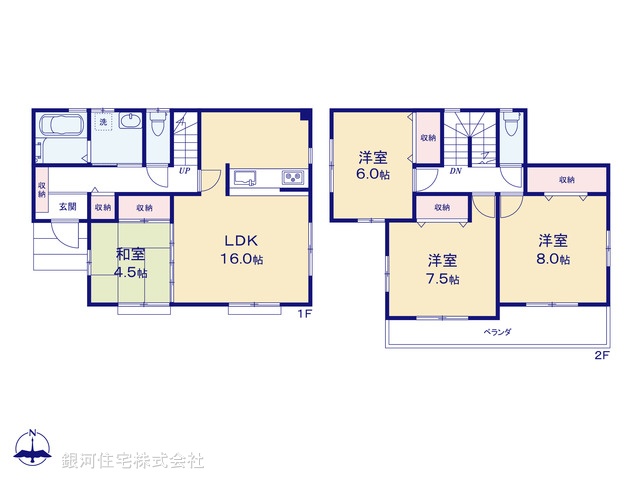 G00394587 埼玉県川越市大字的場 中古一戸建て 2980万円【間取図】