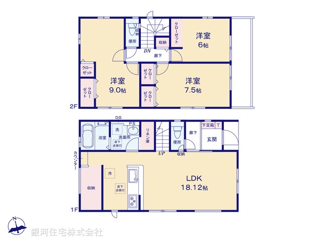 G00394608 千葉県船橋市旭町１丁目 新築一戸建て 4290万円【間取図】