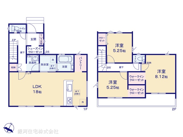 G00394613 埼玉県春日部市粕壁東６丁目 新築一戸建て 3799万円【間取図】