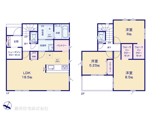 G00394617 埼玉県春日部市粕壁東６丁目 新築一戸建て 3799万円【間取図】