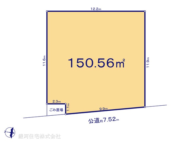G00394622 埼玉県さいたま市岩槻区大字野孫 土地(建築条件付土地) 2090万円【区画図】