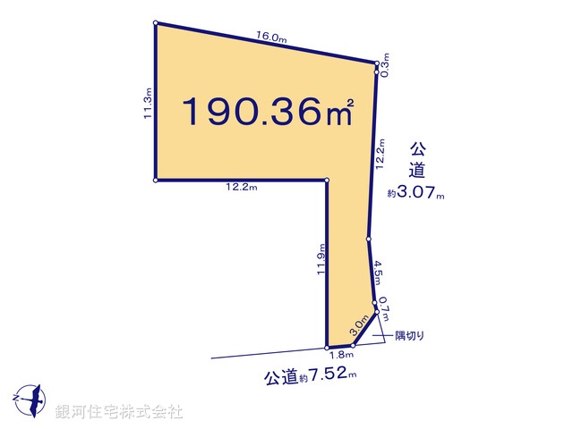 G00394623 埼玉県さいたま市岩槻区大字野孫 土地(建築条件付土地) 1890万円【区画図】