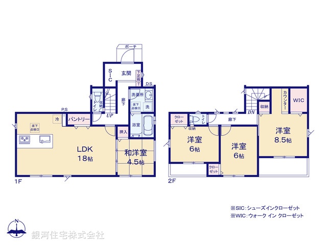 G00394674 神奈川県横浜市金沢区富岡西５丁目 新築一戸建て 5980万円【間取図】