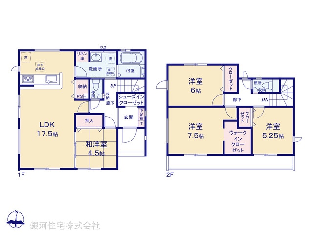 G00394783 千葉県木更津市牛込 新築一戸建て 3390万円【間取図】