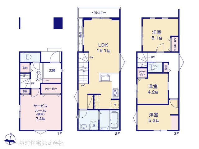 G00394818 埼玉県川口市大字小谷場 新築一戸建て 5170万円【間取図】