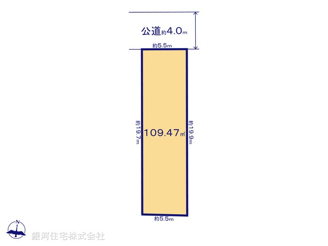 G00394821 東京都練馬区富士見台３丁目 土地 6555万円【区画図】
