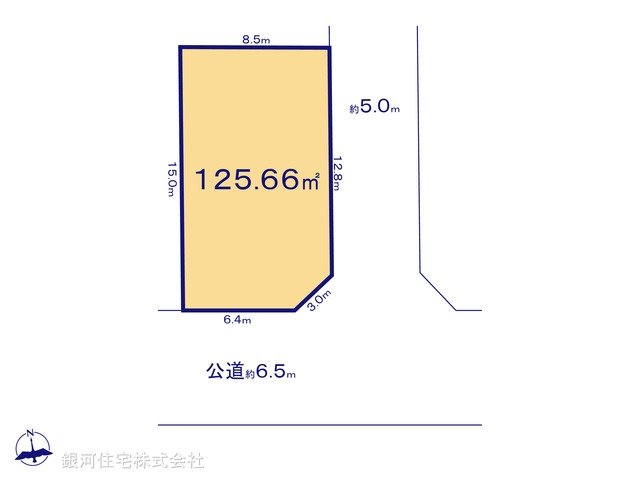 G00394829 東京都立川市幸町５丁目 土地 4880万円【区画図】