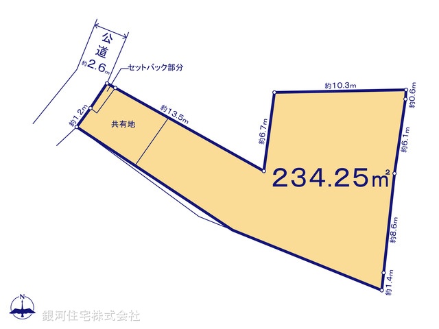 G00394848 神奈川県鎌倉市十二所 土地 3480万円【区画図】