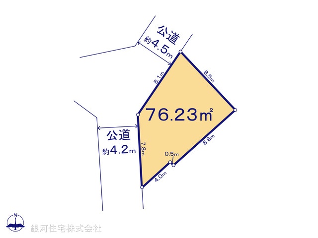 G00394878 神奈川県横浜市泉区下和泉２丁目 土地(建築条件付土地) 2880万円【区画図】
