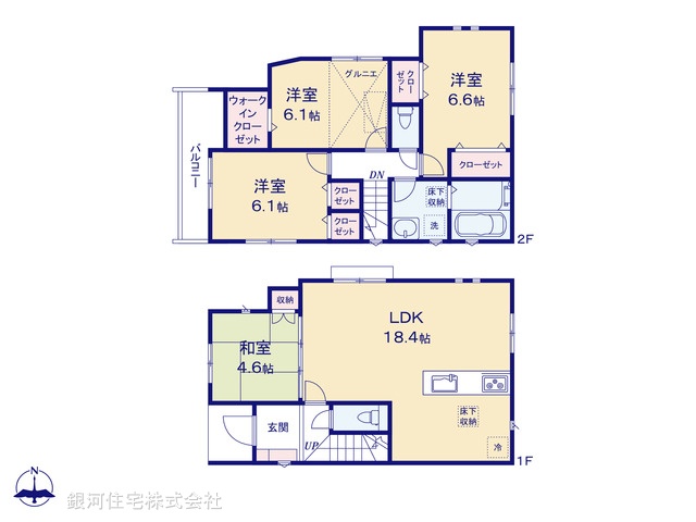 G00394880 埼玉県川口市大字芝 新築一戸建て 3980万円【間取図】