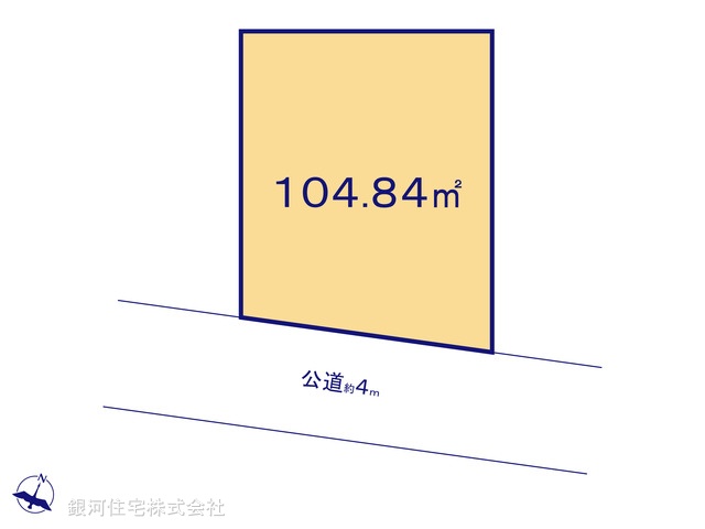 G00394898 神奈川県相模原市南区東林間６丁目 土地 4740万円【区画図】