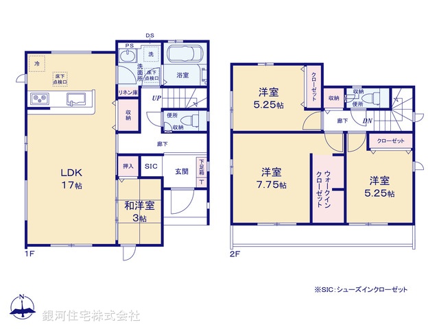 G00394968 千葉県船橋市二和東１丁目 新築一戸建て 3690万円【間取図】