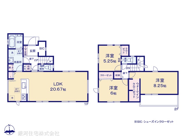G00394976 千葉県船橋市二和東１丁目 新築一戸建て 3990万円【間取図】