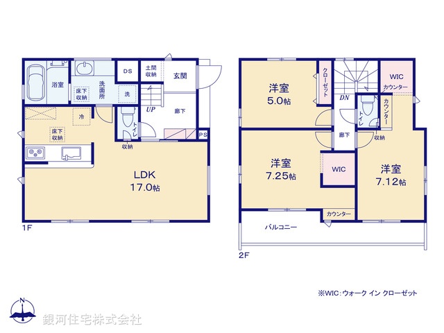 G00394995 千葉県船橋市松が丘３丁目 新築一戸建て 3690万円【間取図】