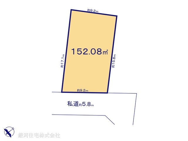 G00395029 千葉県市川市中国分５丁目 土地 3280万円【区画図】