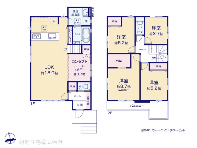 G00395050 埼玉県さいたま市岩槻区諏訪５丁目 新築一戸建て 4398万円【間取図】