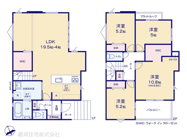 G00395051 千葉県鎌ヶ谷市西佐津間２丁目 新築一戸建て 3999万円【間取図】