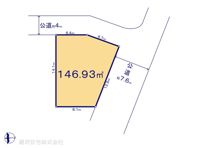 G00395096 埼玉県北葛飾郡杉戸町杉戸１丁目 土地 1590万円【区画図】