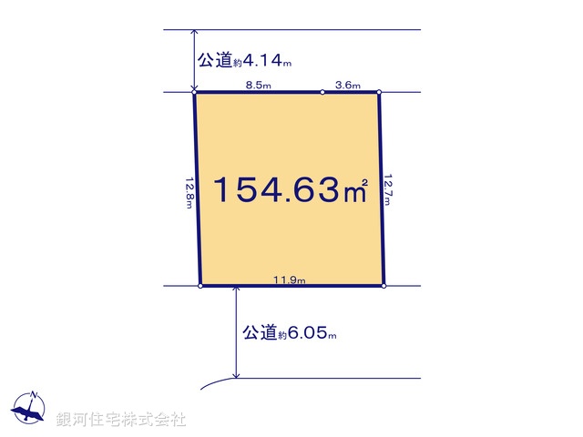 G00395100 埼玉県春日部市備後東８丁目 土地 2899万円【区画図】