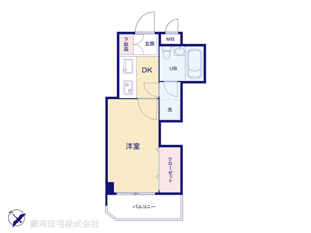 G00395166 埼玉県戸田市下戸田２丁目 中古マンション 1290万円【間取図】