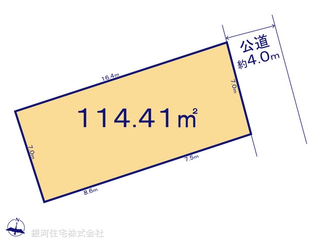 G00395201 千葉県習志野市本大久保１丁目 土地 3300万円【区画図】
