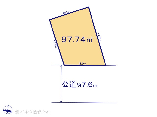 G00395202 千葉県習志野市本大久保１丁目 土地 3250万円【区画図】