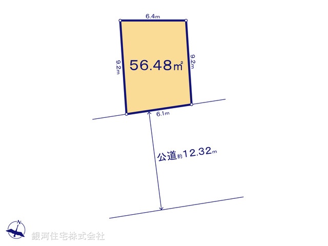 G00395226 東京都葛飾区新宿１丁目 土地 3590万円【区画図】