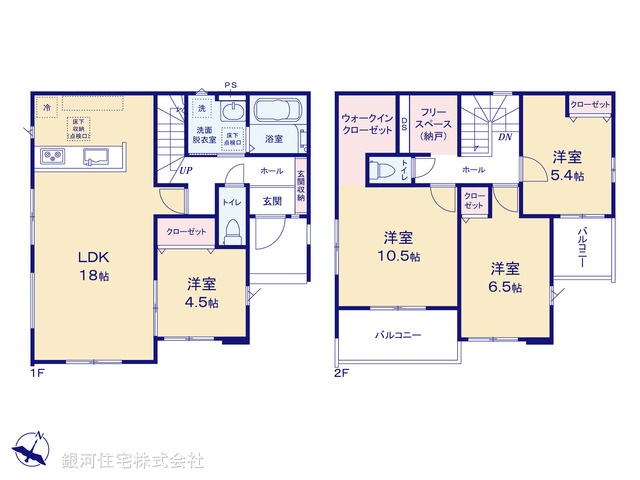 G00395244 千葉県野田市花井 新築一戸建て 2949万円【間取図】