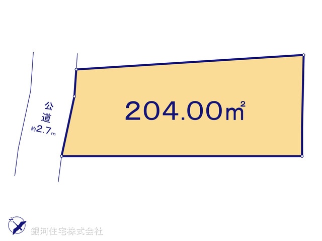 G00395251 神奈川県愛甲郡愛川町中津 土地 1120万円【区画図】