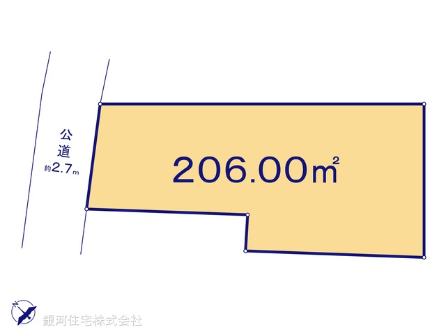 G00395252 神奈川県愛甲郡愛川町中津 土地 1480万円【区画図】