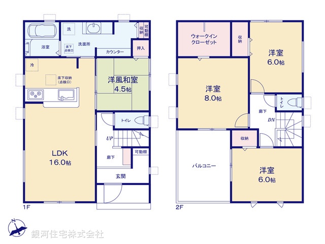 G00395292 埼玉県行田市棚田町１丁目 新築一戸建て 3190万円【間取図】